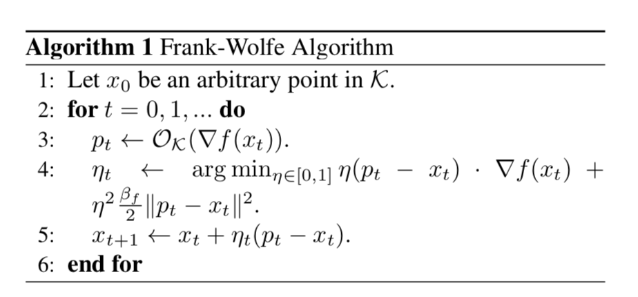 Frank-Wolfe Algorithm